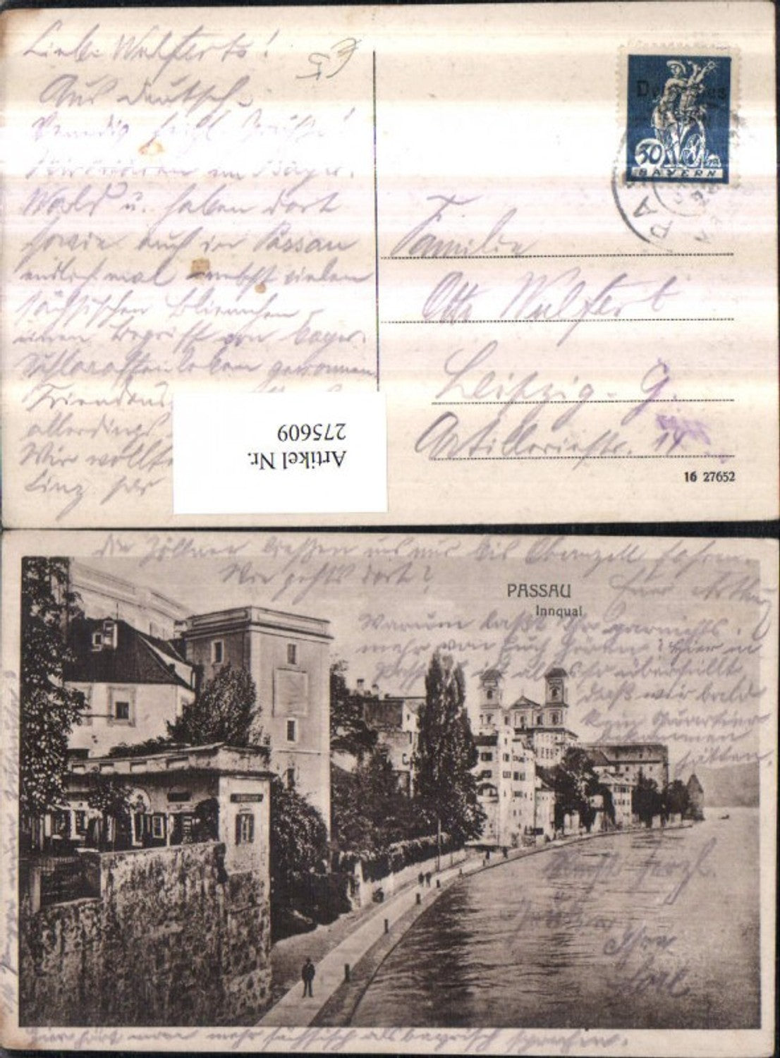 275609, Passau Partial view Innquai