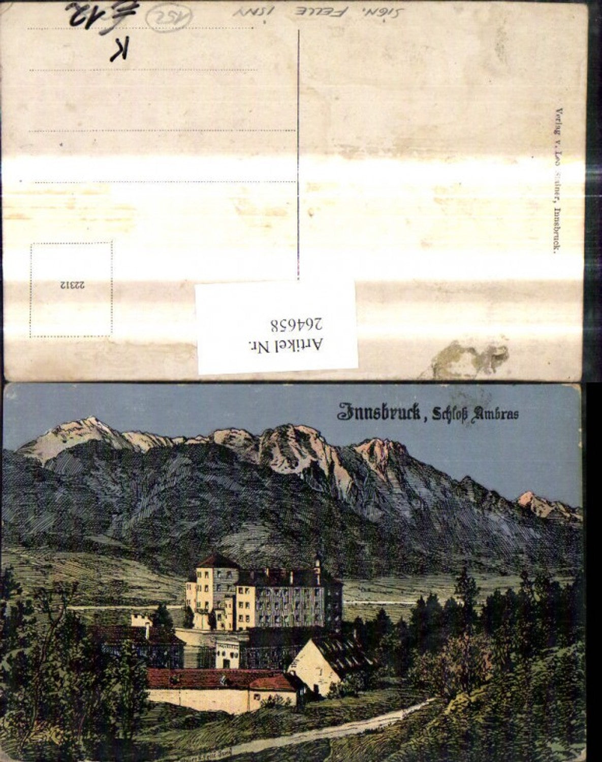 264658,Künstler Ak Eugen Felle Innsbruck Schloß Ambras pub Leo Steiner 22312