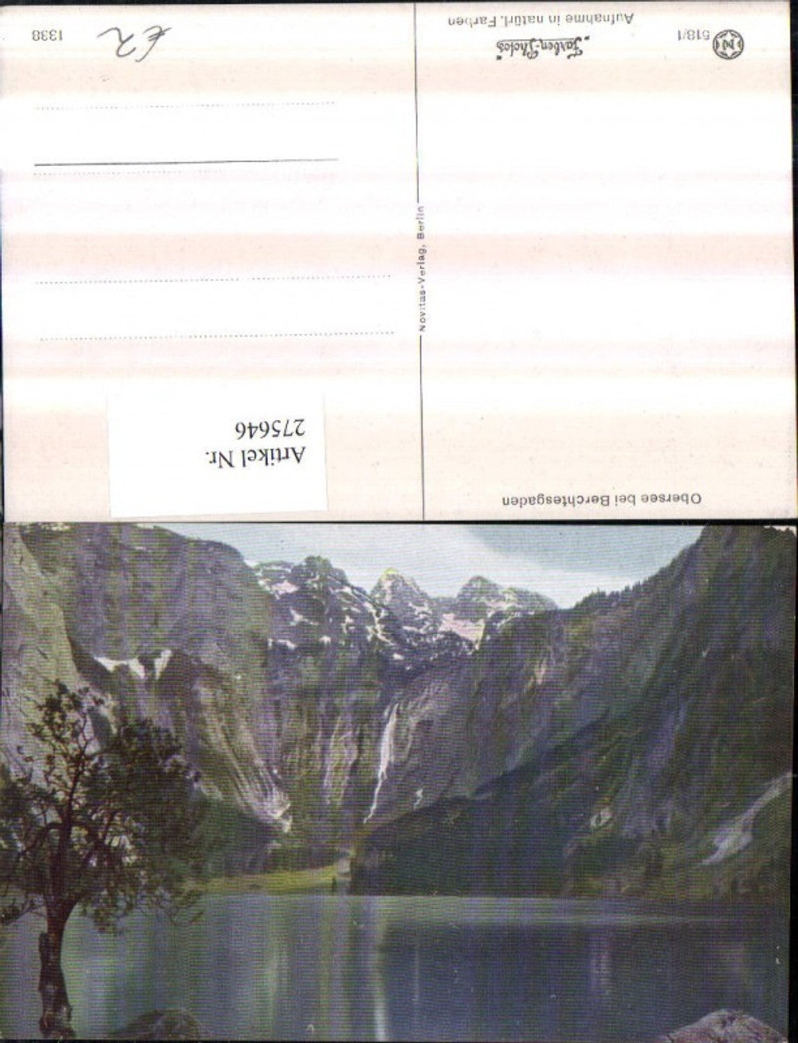 275646,Obersee See b. Berchtesgaden Bergkulisse