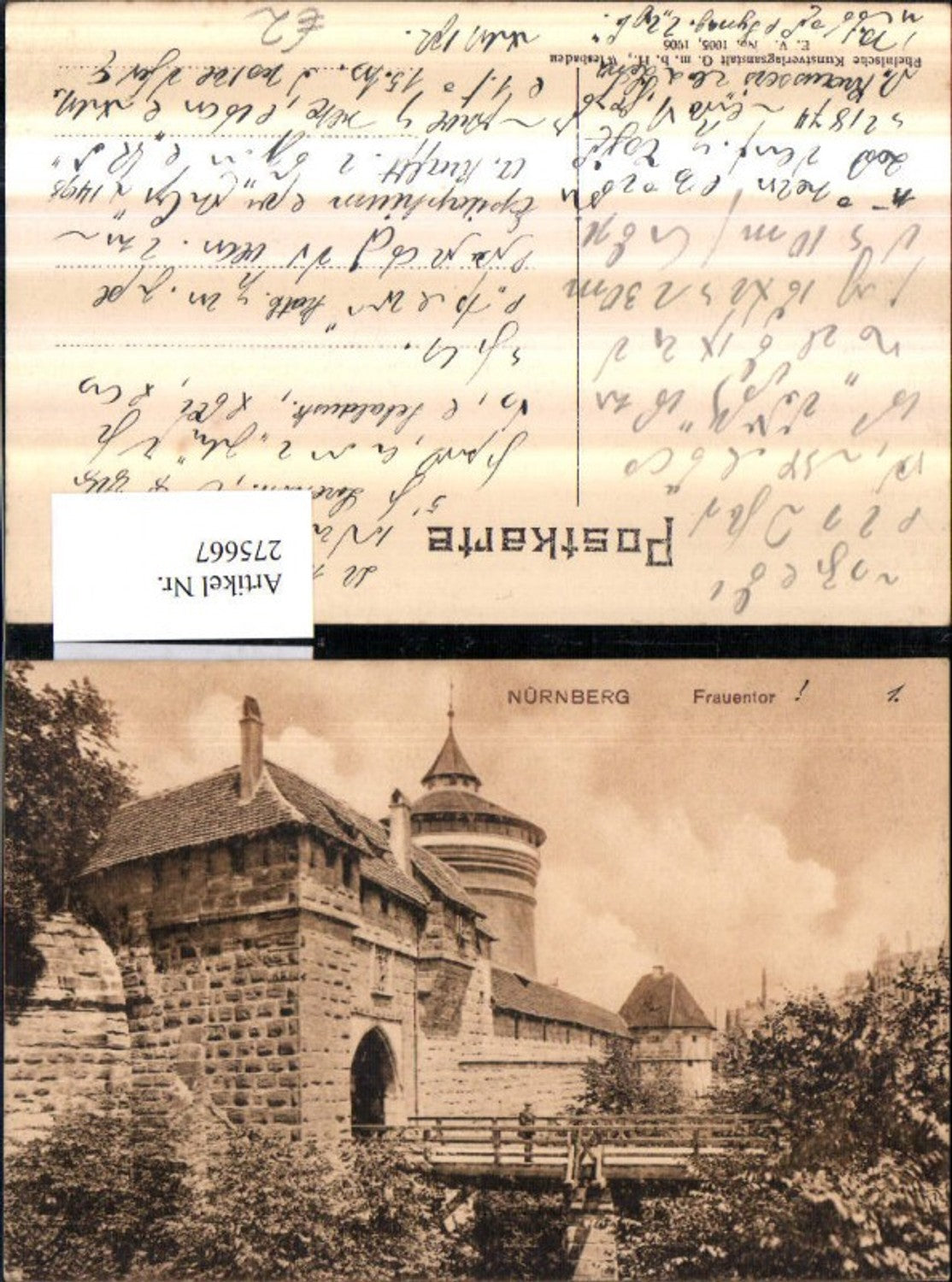 275667,Nürnberg Frauentor Tor Brücke Turm