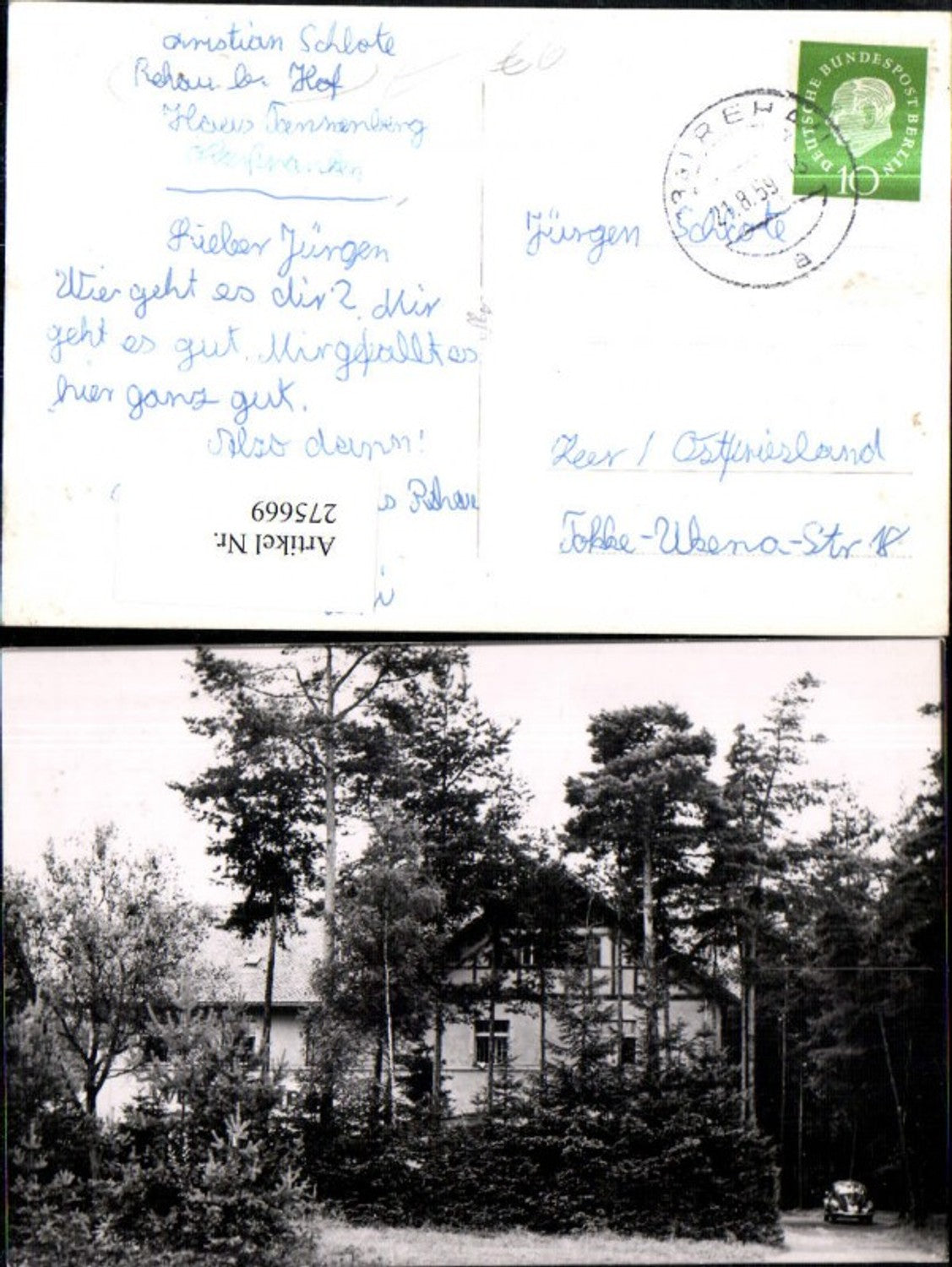 275669,Rehau b. Hof Hausansicht