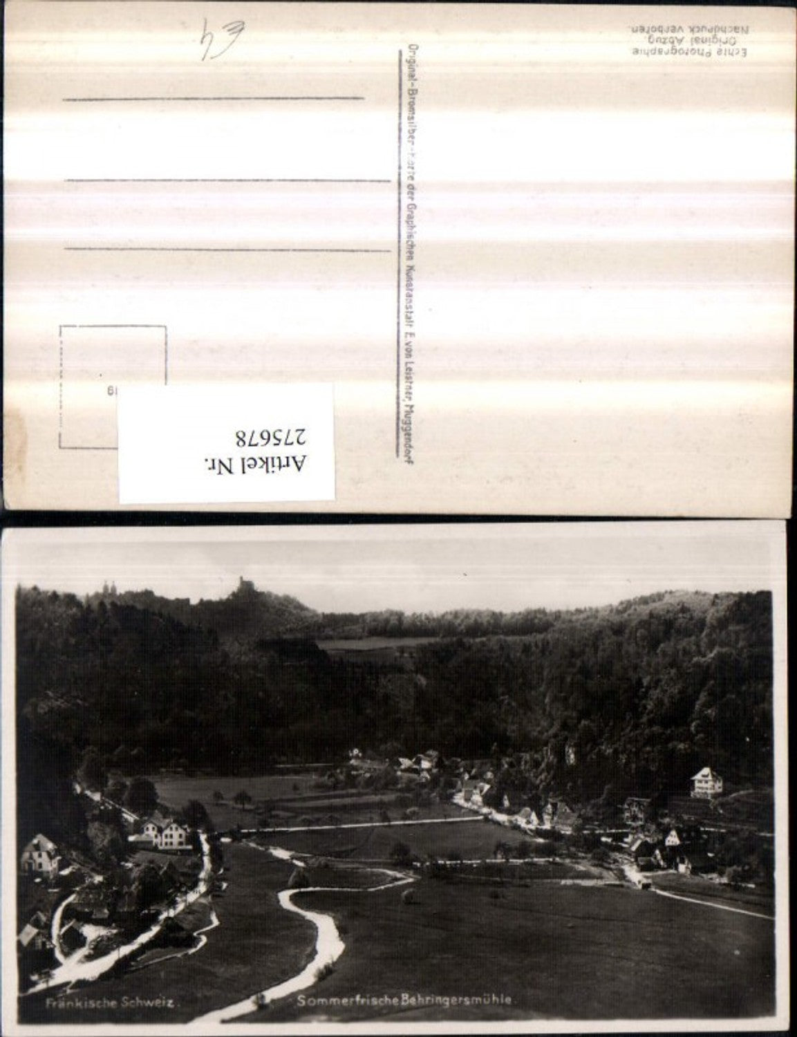 275678,Fränkische Schweiz Behringersmühle Totale