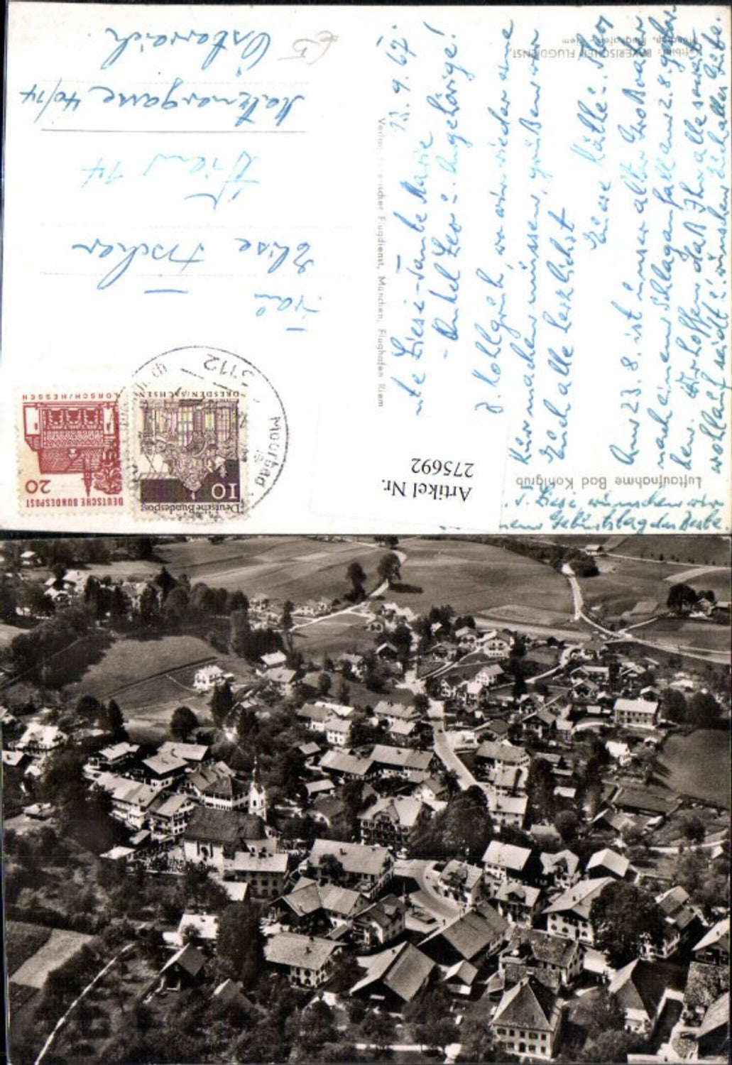 275692,Bad Kohlgrub Totale Fliegeraufnahme