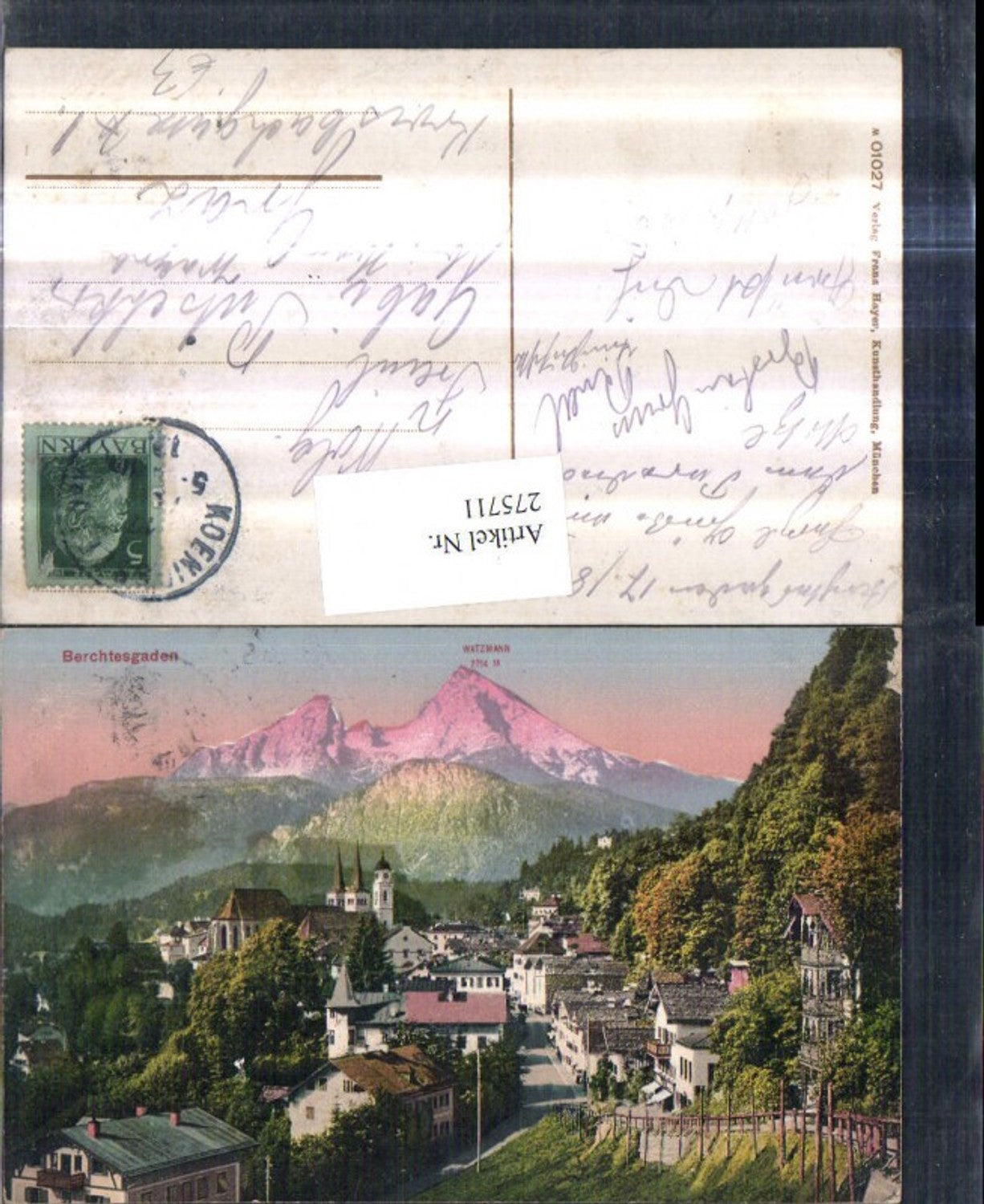 275711,Berchtesgaden Totale geg. Watzmann Bergkulisse