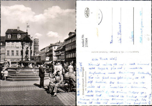 275804,Göttingen Gänselieselbrunnen Brunnen Turm