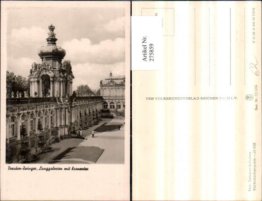 275859,Dresden Zwinger Langgalerien m. Kronentor pub VEB 12/1494