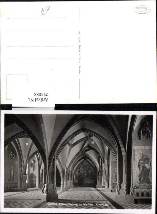 275888,Schloss Albrechtsburg zu Meißen Kirchsaal Innenansicht