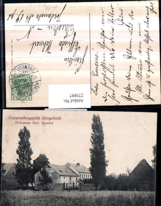 275897,Truppenübungsplatz Königsbrück Verlassenes Dorf Quosdorf