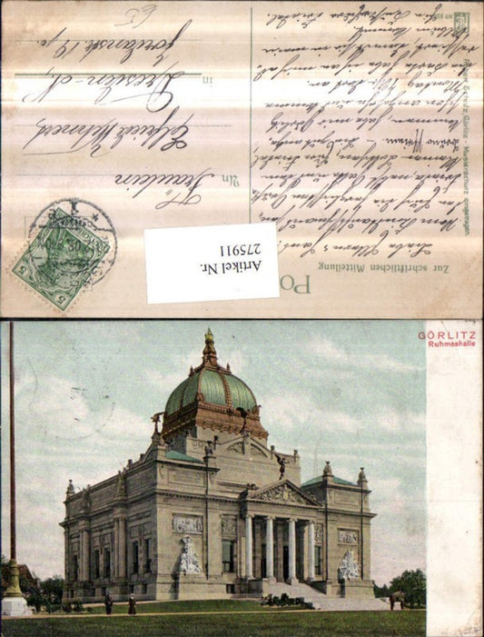 275911,Görlitz Ruhmeshalle Gebäude