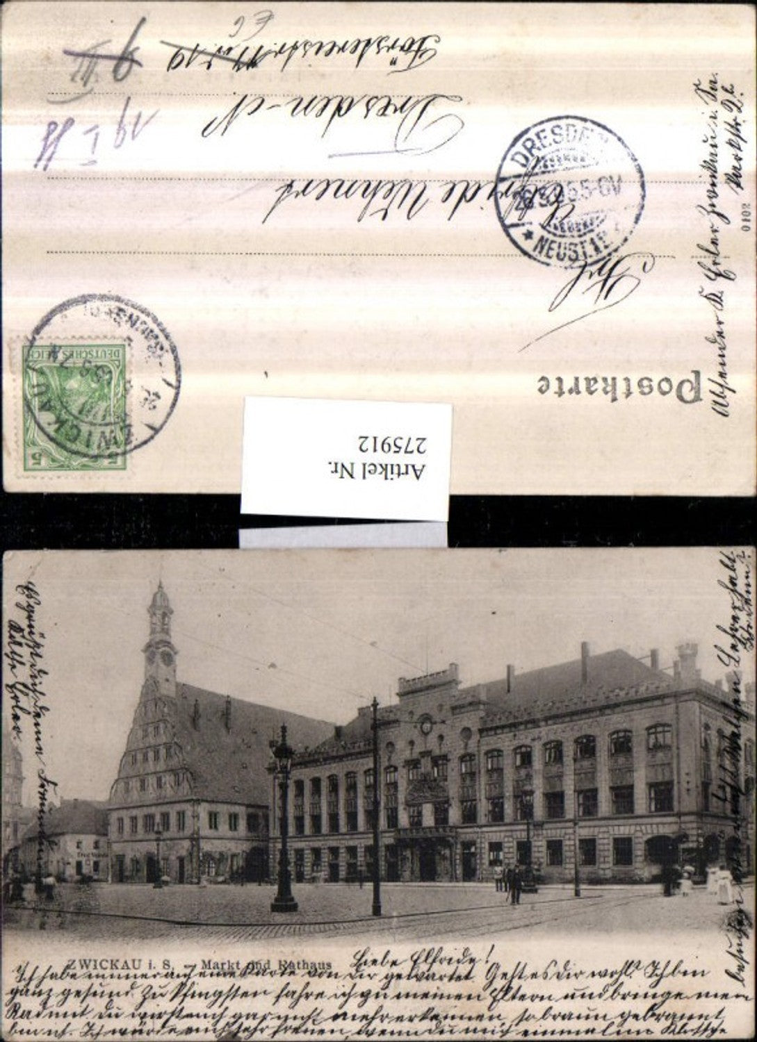275912, Zwickau Market and Town Hall
