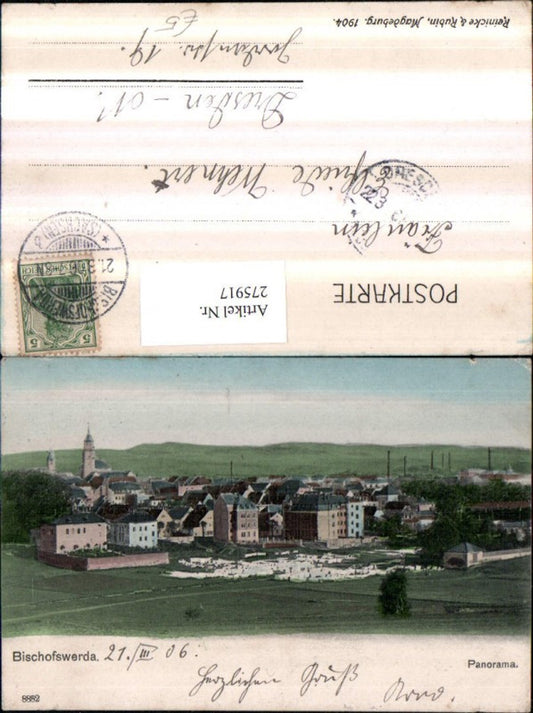 275917,Bischofswerda Totale Panorama