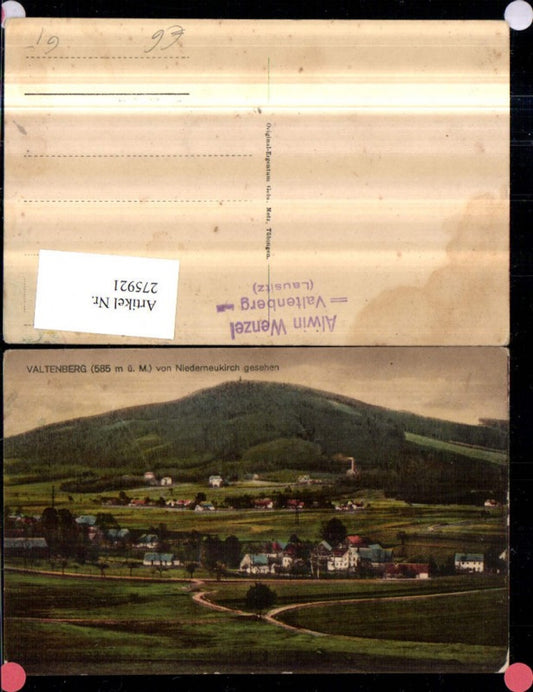 275921,Valtenberg Totale von Niederneukirch gesehn