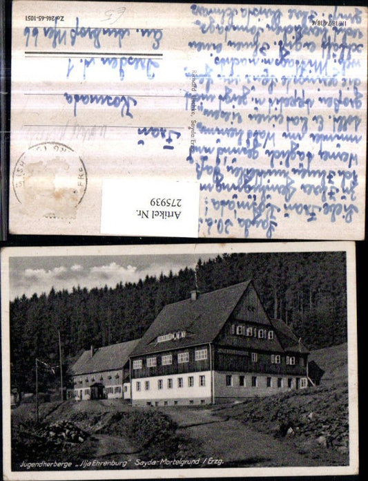 275939,Sayda Mortelgrund im Erzgebirge Jugendherberge Ilja Ehrenburg