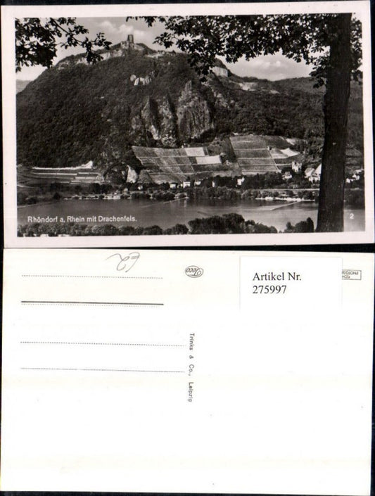 275997,Rhöndorf am Rhein m. Drachenfels Burg Ruine