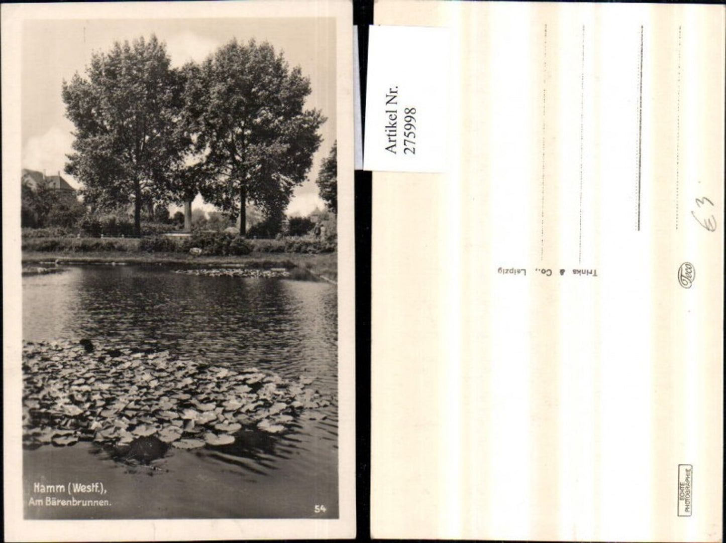 275998,Hammn in Westfalen Am Bärenbrunnen Teich