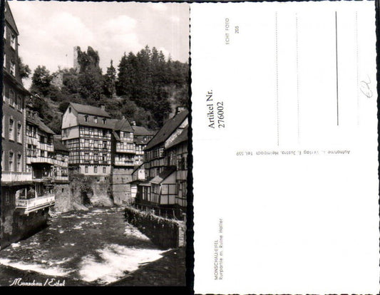 276002,Monschau in d. Eifel Rurpartie m. Ruine Haller
