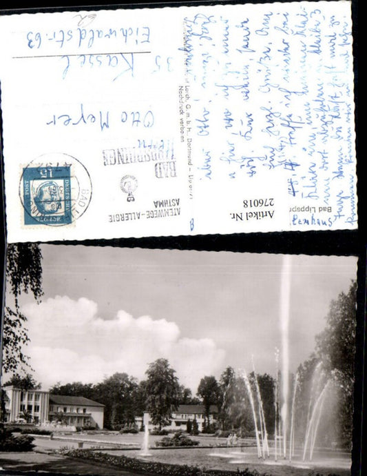 276018,Bad Lippspringe Kurparkfontäne Springbrunnen