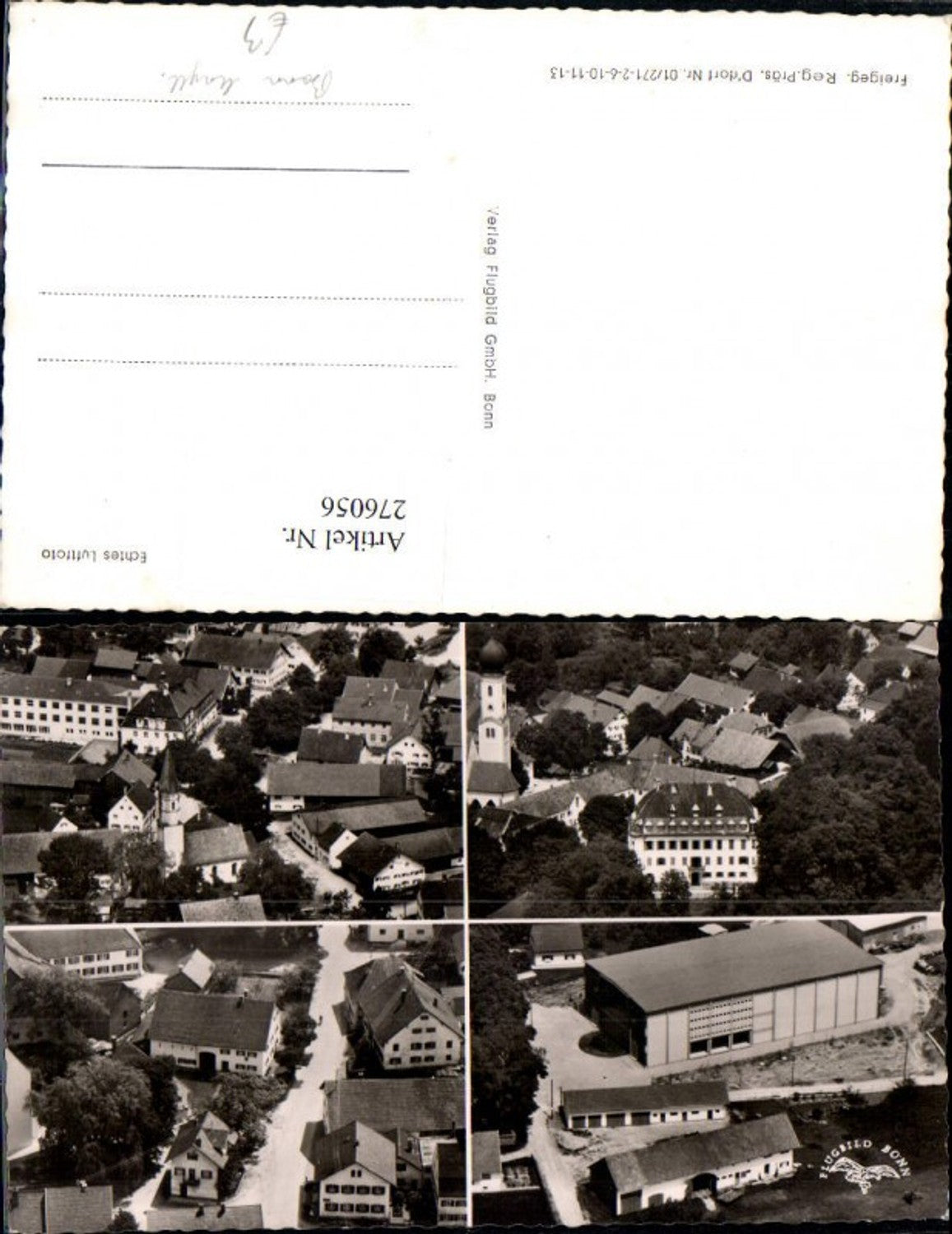 276056,Bonn Umgebung Kirche Häuser Mehrbildkarte Fliegeraufnahme