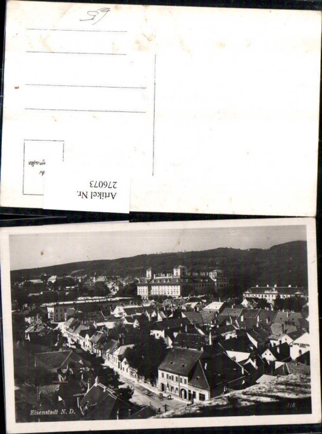 276073,Eisenstadt Totale m. Schloss Esterhazy