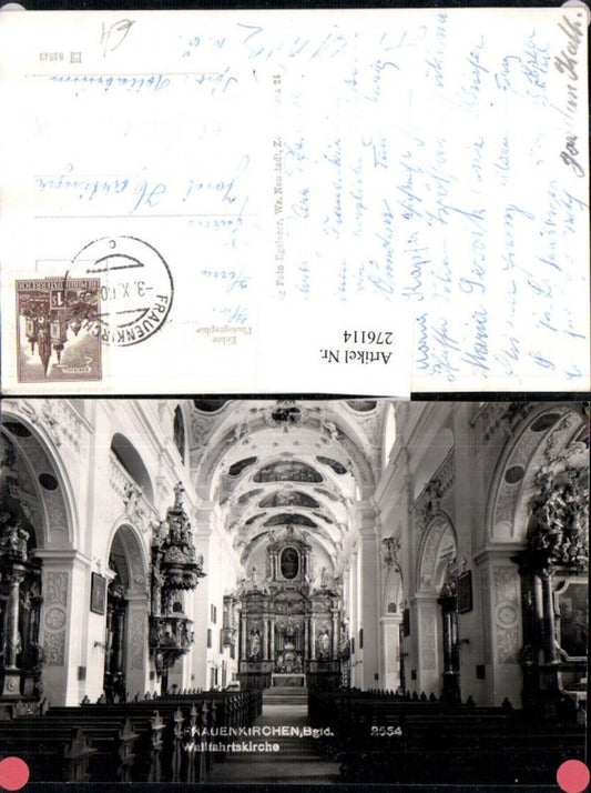 276114,Frauenkirchen Wallfahrtskirche Kirche Innenansicht