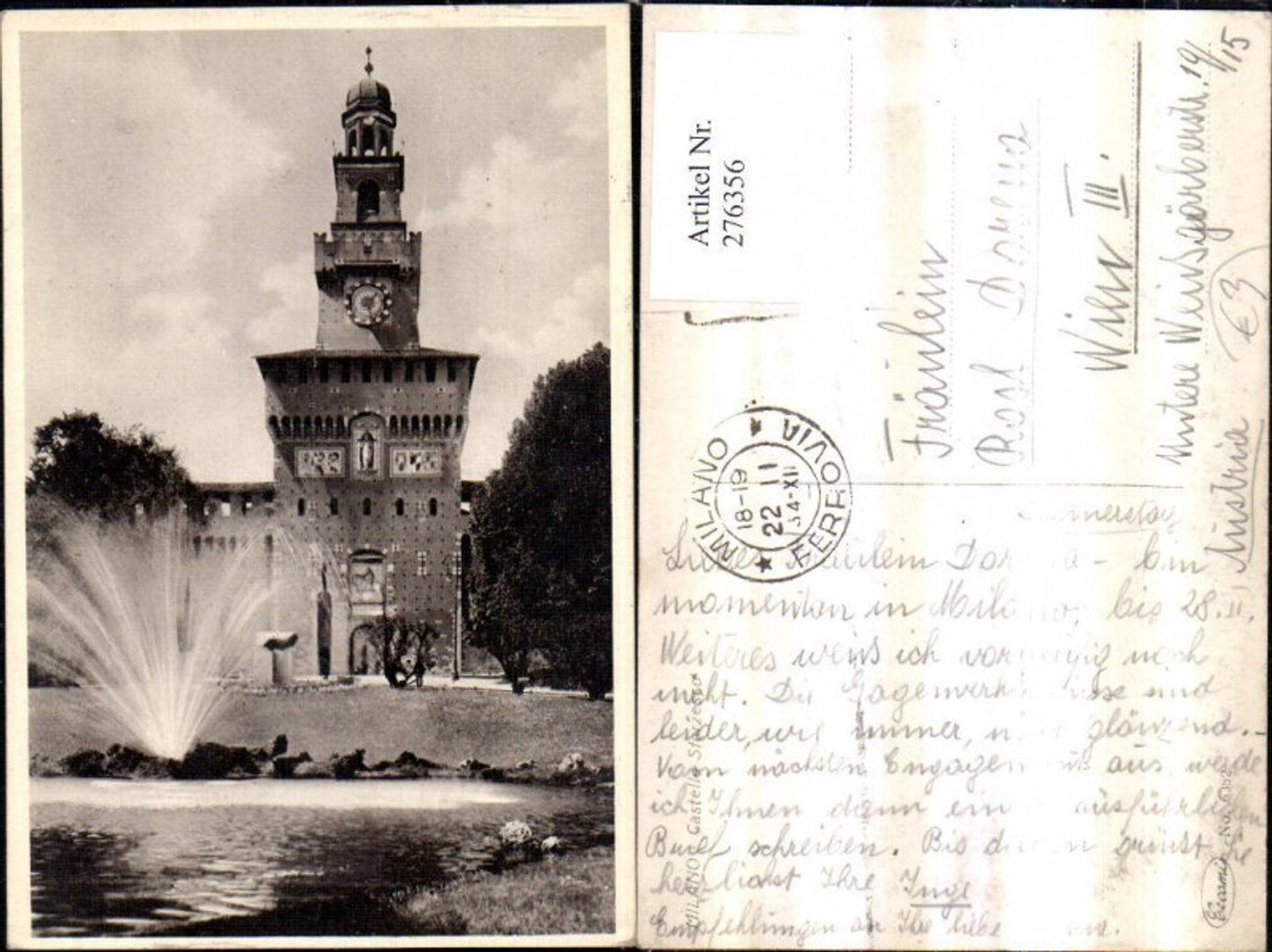 Alte Ansichtskarte – Old Postcard