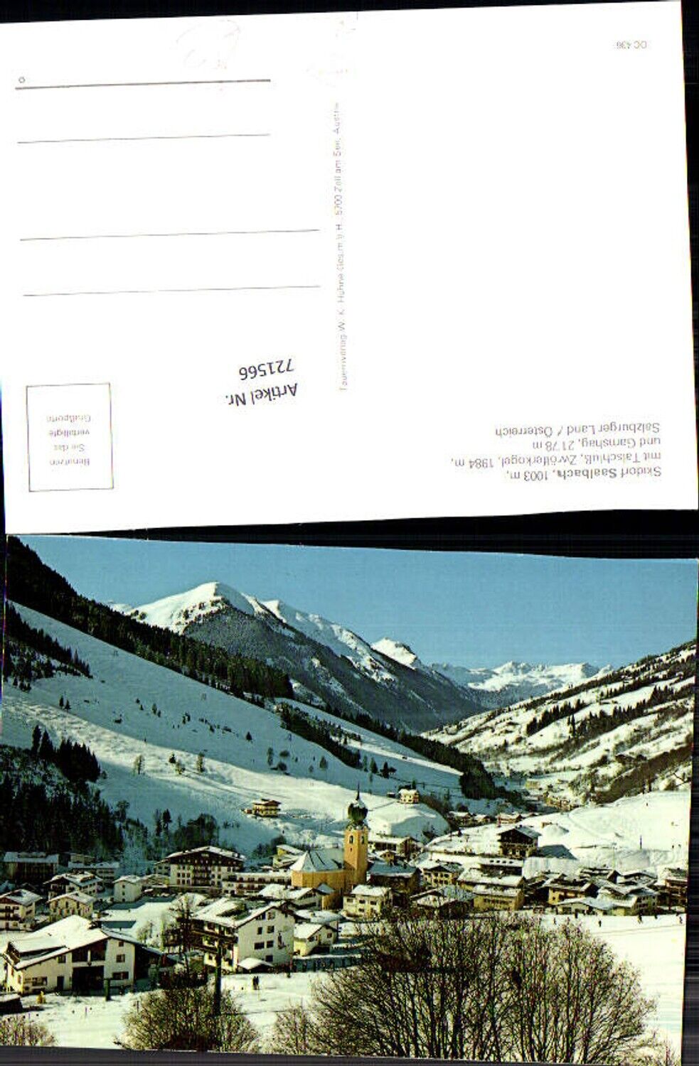 721566 Saalbach-Hinterglemm Bez. Zell am See