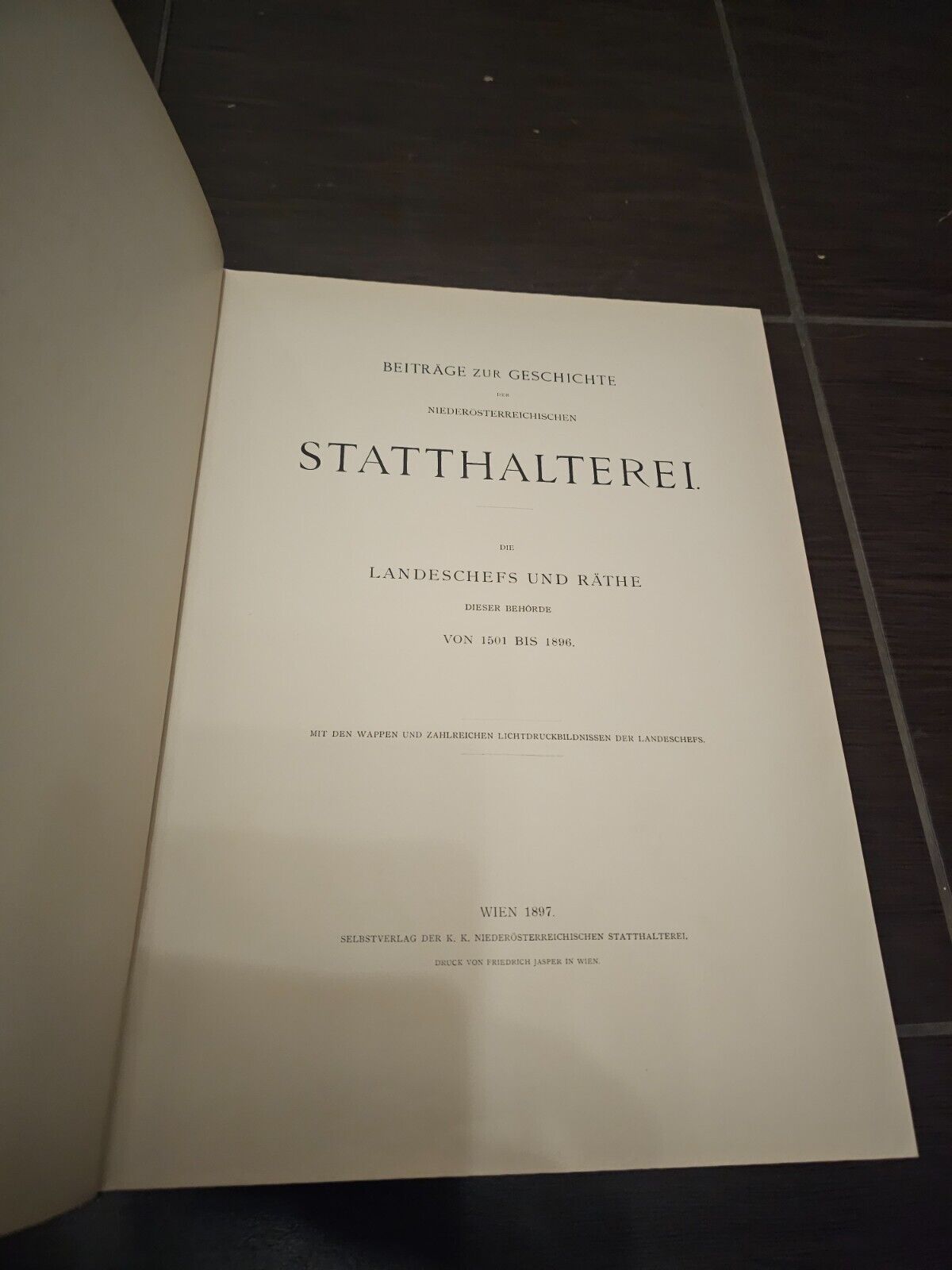 Albert Starzer Beiträge zur Geschichte der niederösterreichischen Statthalterei