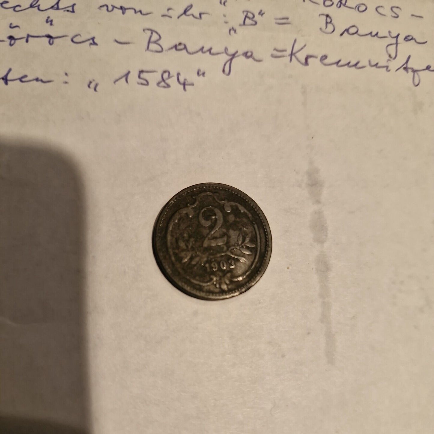 1903 Austria Österreich 2 HELLER Kupfermünze Münze Coin vintage