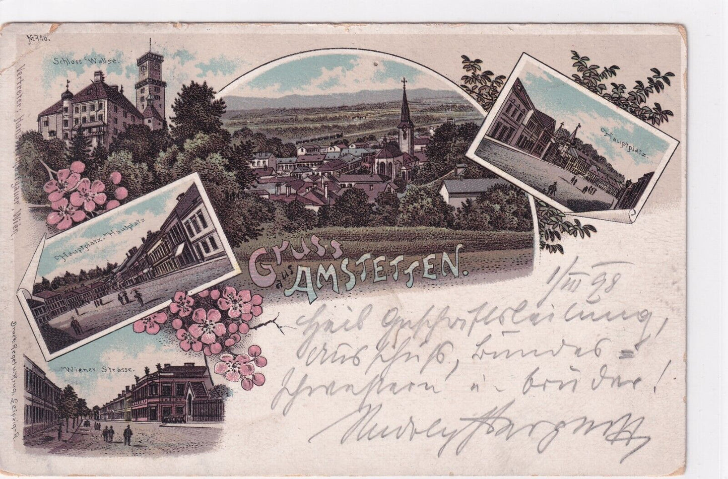 189 St. alte Ansichtskarten Scan Konvolut Stadt Amstetten Mostviertel USB-Stick