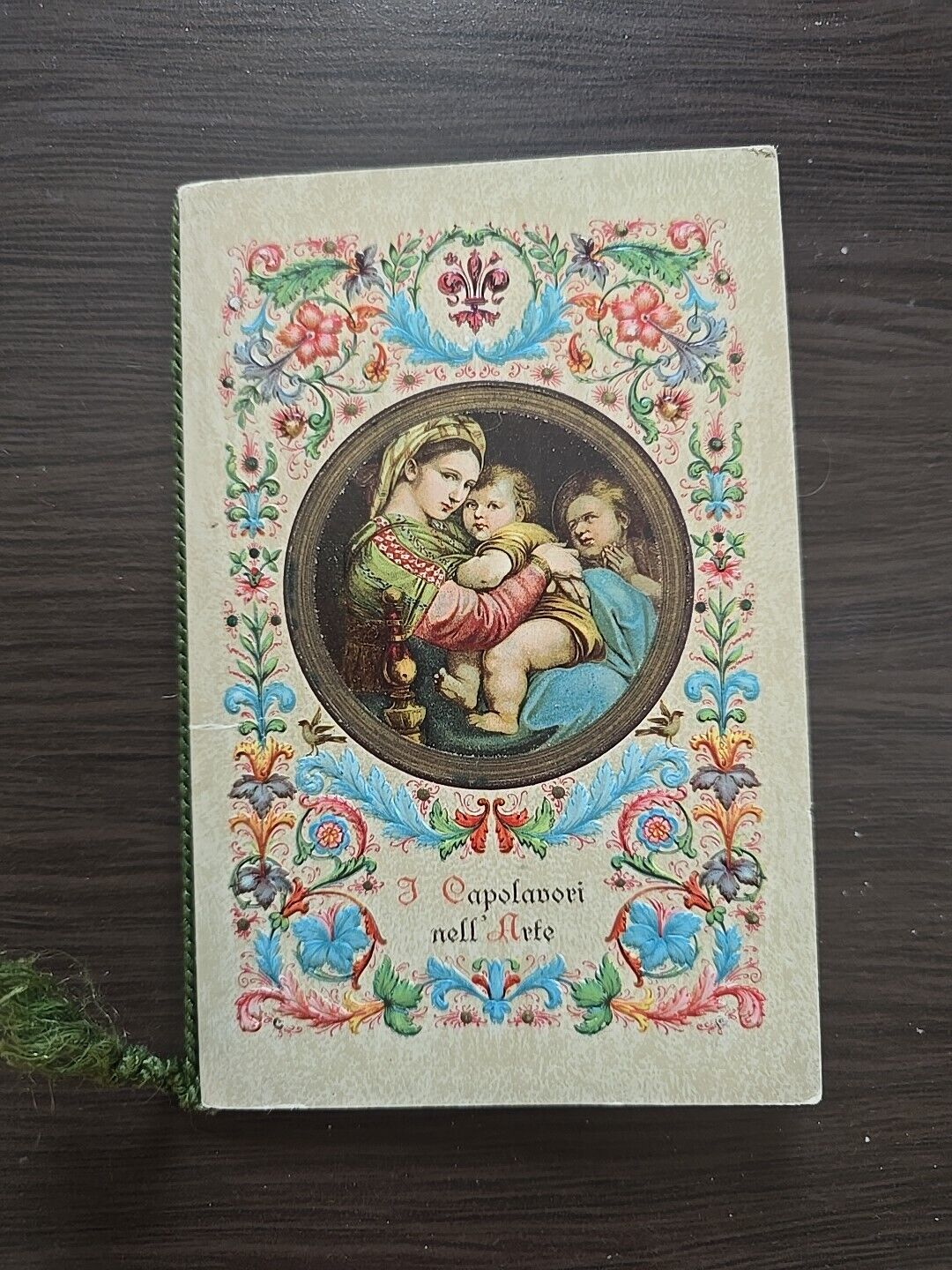 Calendar Religion Capolavori Nell Arte Lithographs Embossed Print Mary Jesus