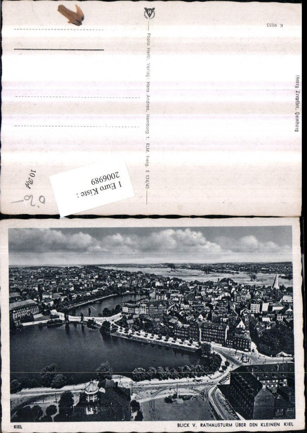2006989,Kiel Totale Blick v. Rathausturm über den kleinen Kiel