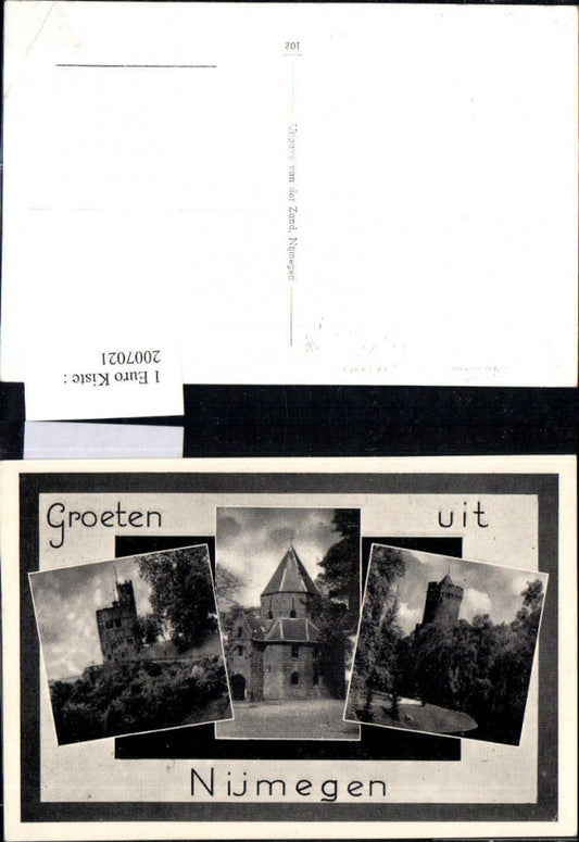2007021,Groeten uit Nijmegen Kirche Burg Turm Mehrbildkarte