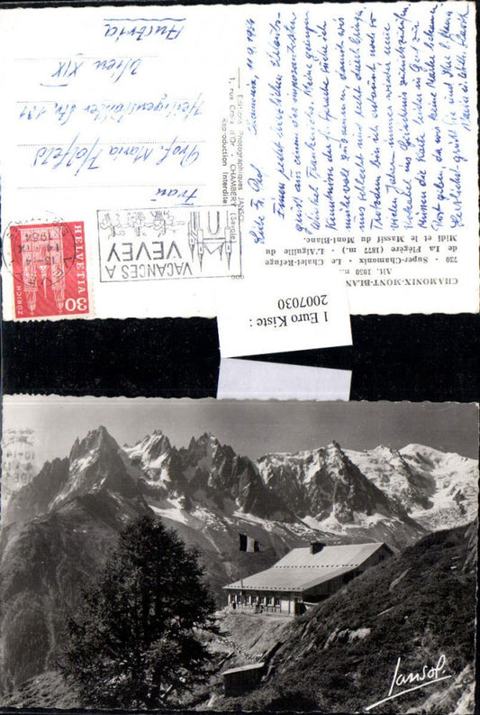 2007030,Chamonix-Mont-Blanc Berghütte Bergkulisse