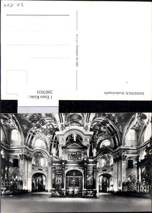 2007035,Einsiedeln Gnadenkapelle Innenansicht