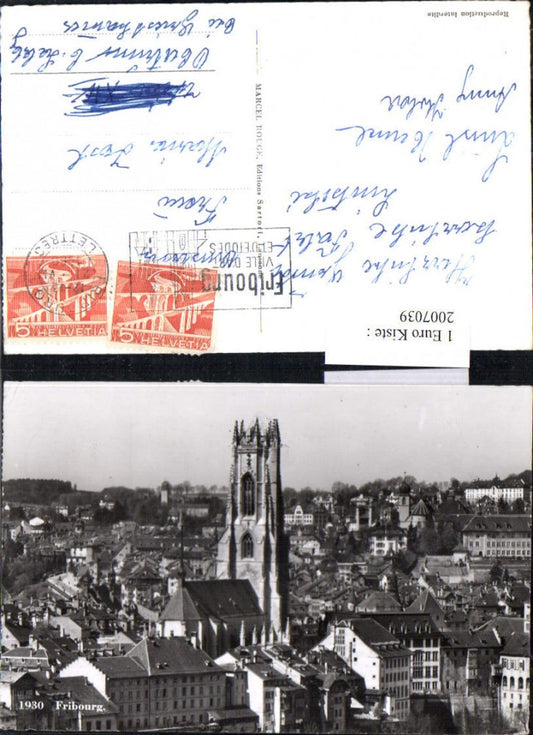 2007039,Fribourg Freiburg im Üechtland Totale Kirche Kt Freiburg