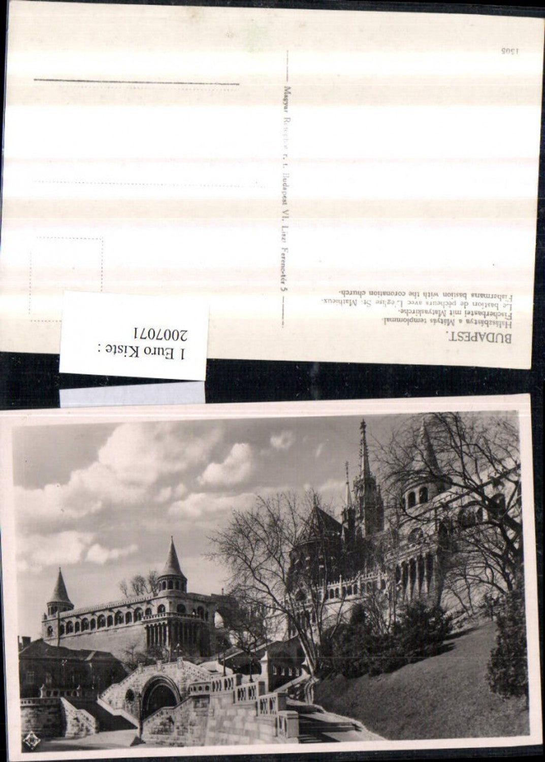 2007071,Budapest Fischerbastei m. Matyaskirche Kloster Kirche