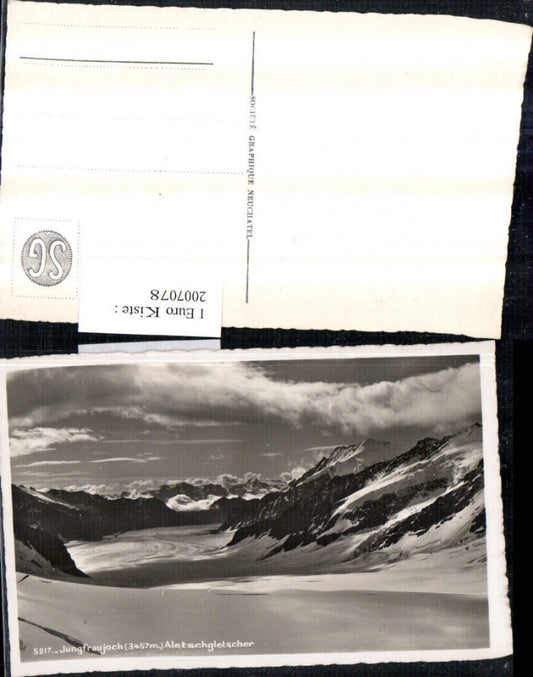 2007078,Jungfraujoch Aletschgletscher Bergkulisse b. Grindelwald Kt Bern