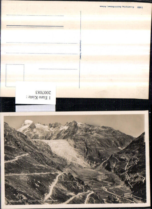 2007083,Rhonegletscher Grimsel- u. Furkastraße Bergkulisse b. Oberwald Kt Wallis