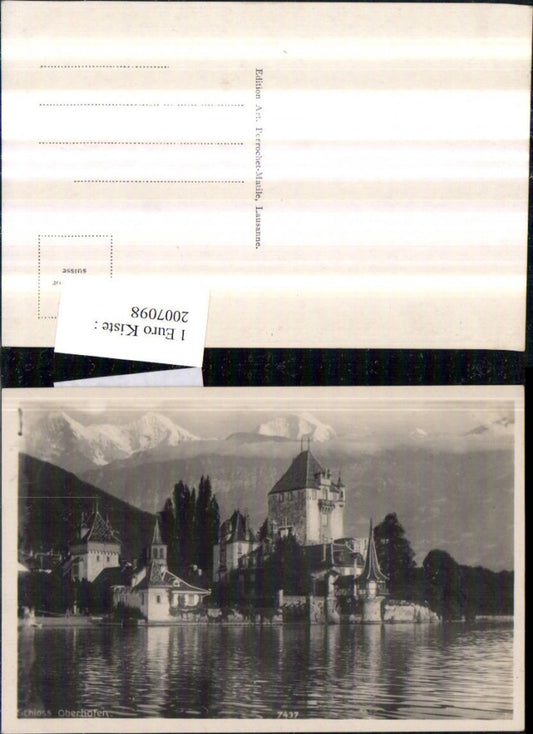 2007098,Schoss Oberhofen am Thunersee Bergkulisse Kt Bern