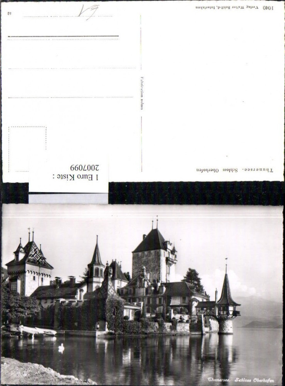 2007099,Thunersee Schloss Oberhofen Kt Bern