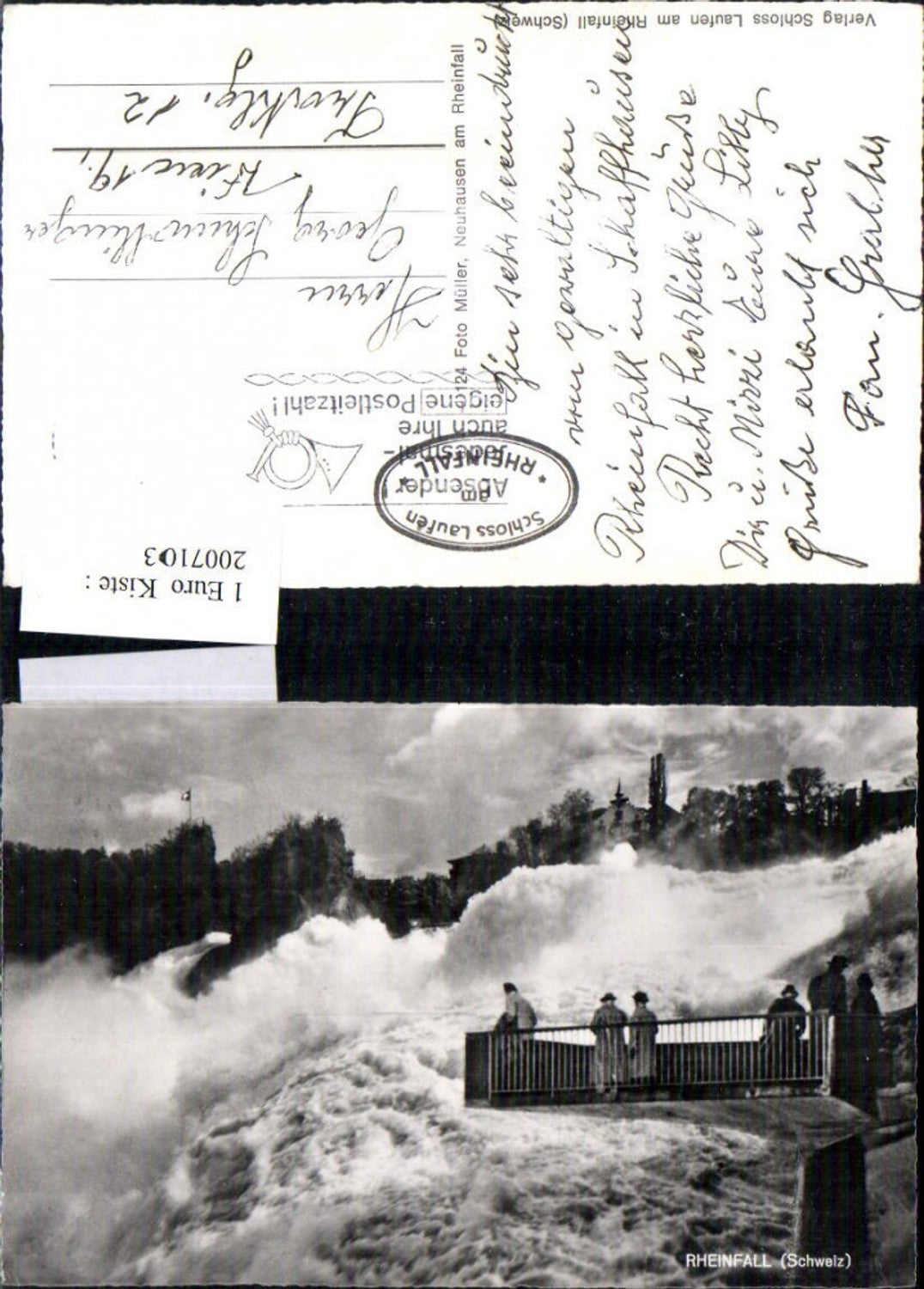 2007103,Rheinfall Wasserfall b. Neuhausen Aussichtsplattform