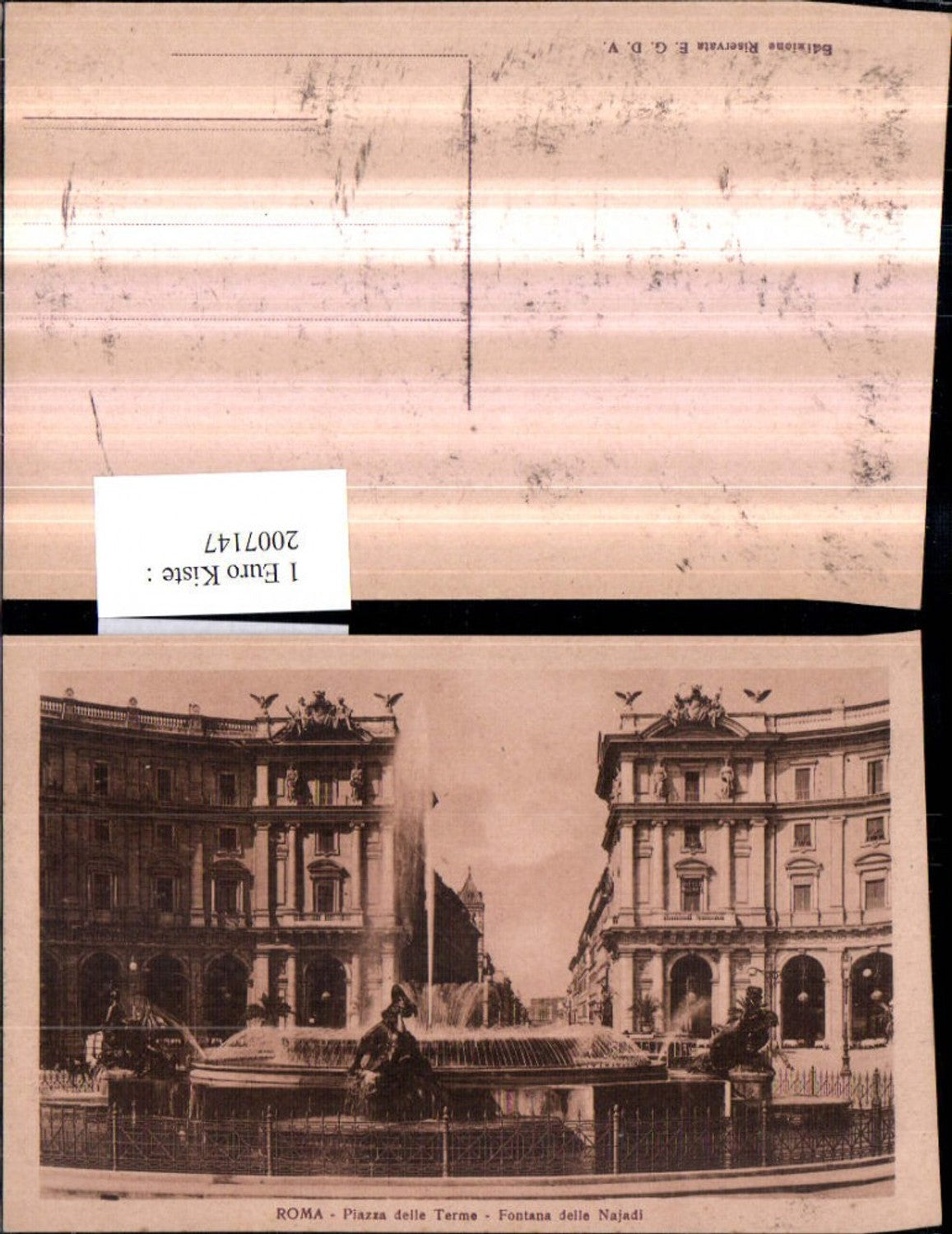 2007147,Roma Rom Piazza delle Terme Fontana delle Najadi Brunnen