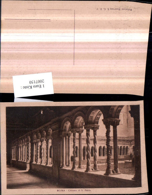 2007150,Roma Rom Chiostro di S. Paolo Kloster Arkaden