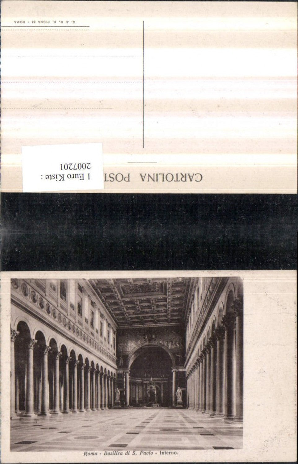 2007201,Roma Rom Basilica di S. Paolo Kirche Innenansicht