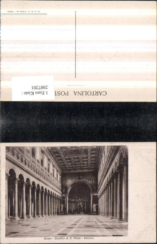 2007201,Roma Rom Basilica di S. Paolo Kirche Innenansicht