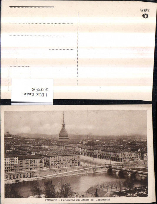 2007208,Torino Turin Totale Panorama dal Mnte die Cappucini Kuppel Brücke