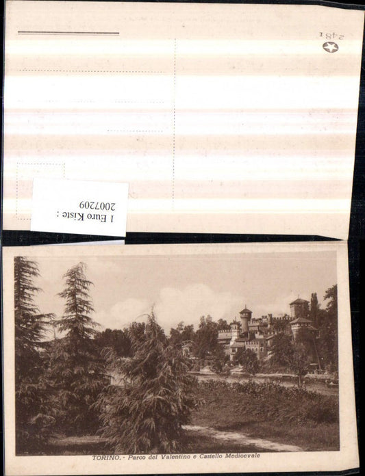 2007209,Torino Turin Parco del Valentino e Castello Medioevale Burg
