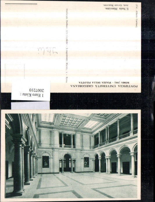 2007210,Roma Rom Pontificia Universita Gregoriana L'Aula Massima Aula Innenansicht