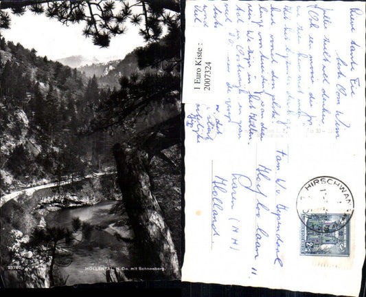 2007324,Höllental m. Schneeberg b. Puchenau Schwarzau