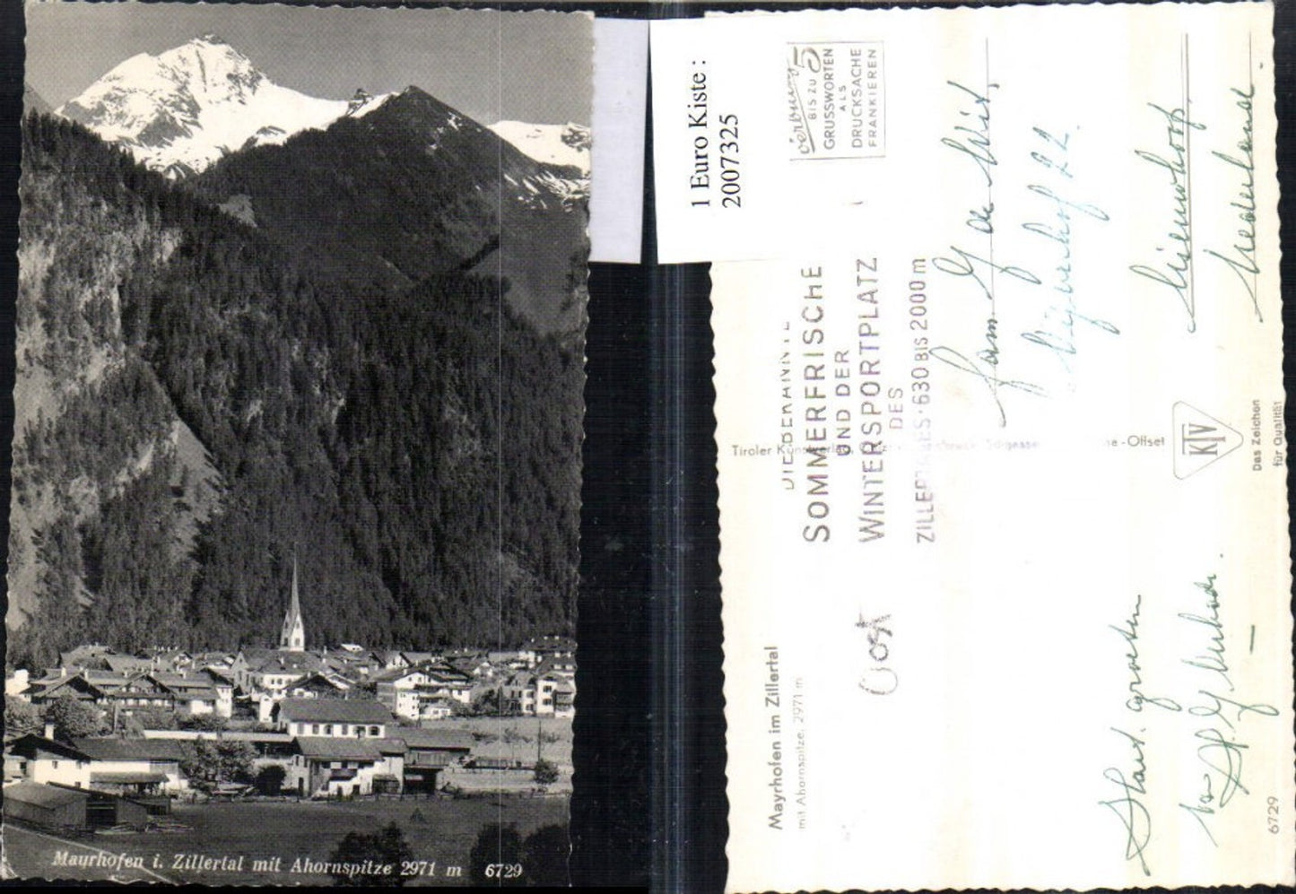 2007325,Mayrhofen im Zillertal Totale m. Ahornspitze Bergkulisse